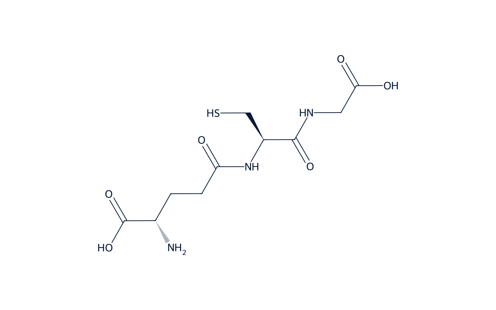 Chemical structure of L-Glutathione