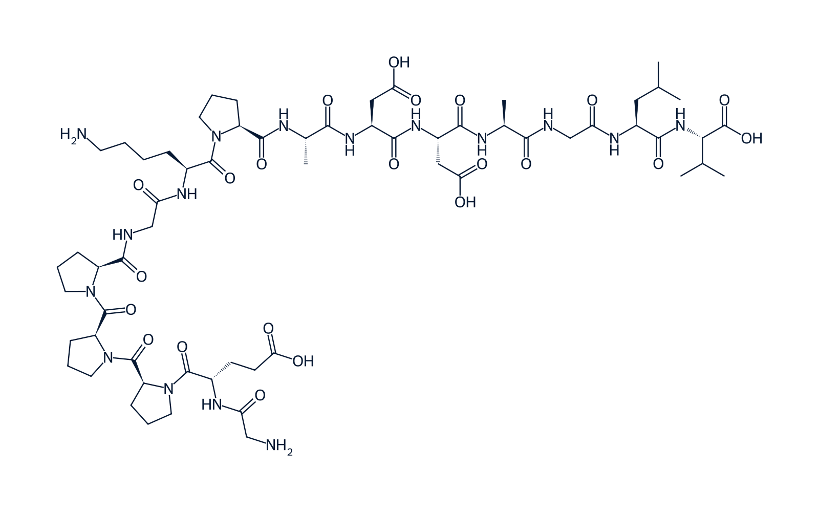 Chemical structure of BPC-157
