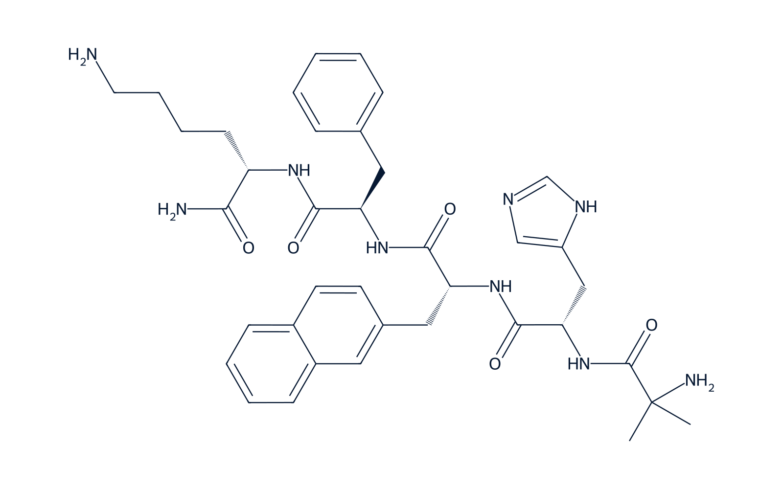 Chemical structure of Ipamorelin