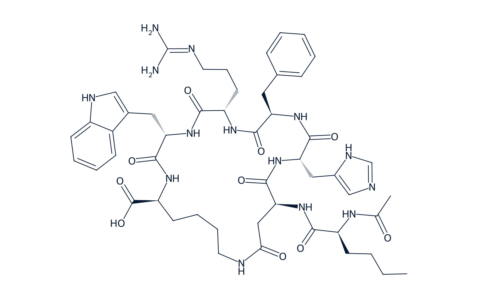 Chemical structure of PT-141