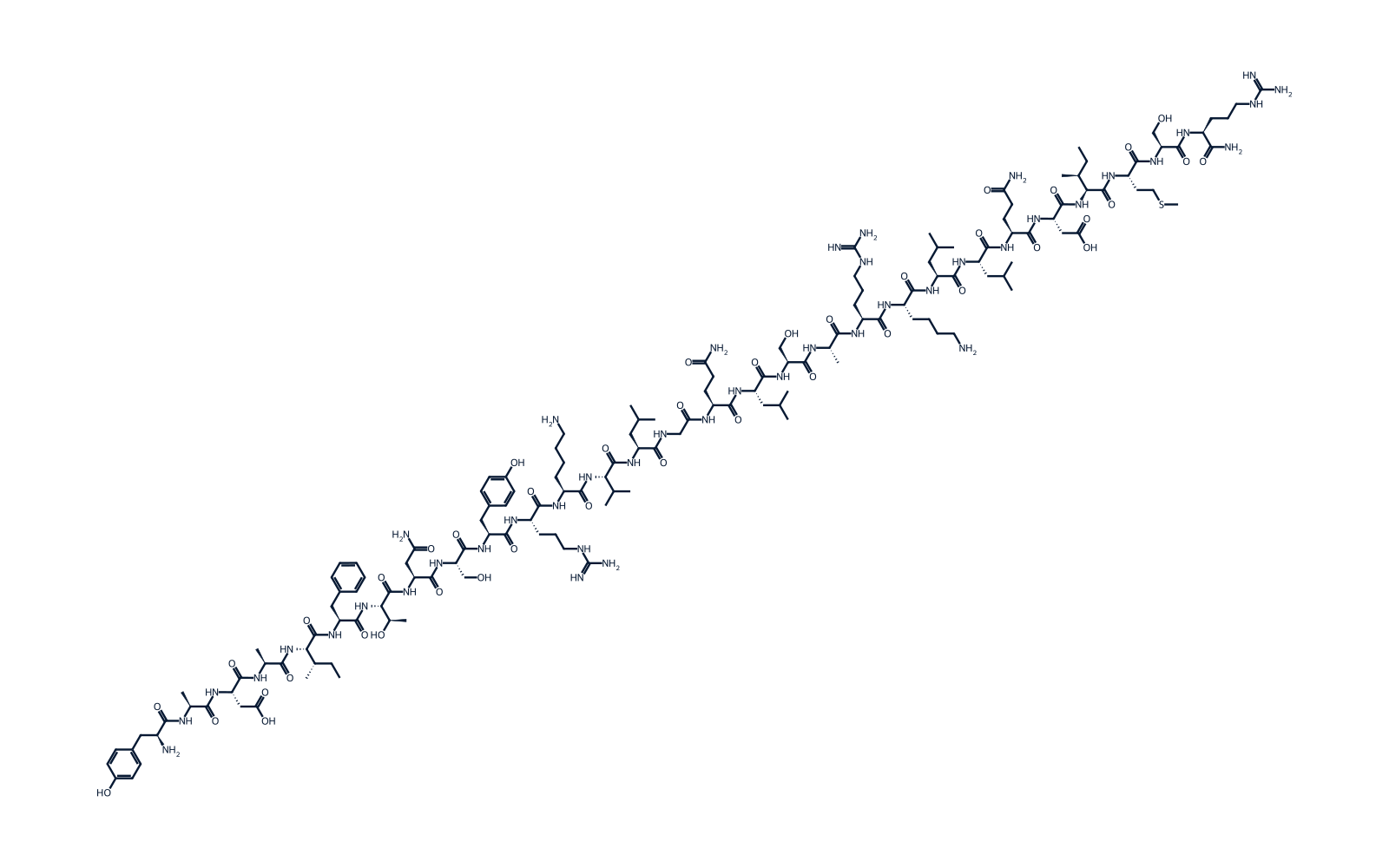 Chemical structure of Sermorelin